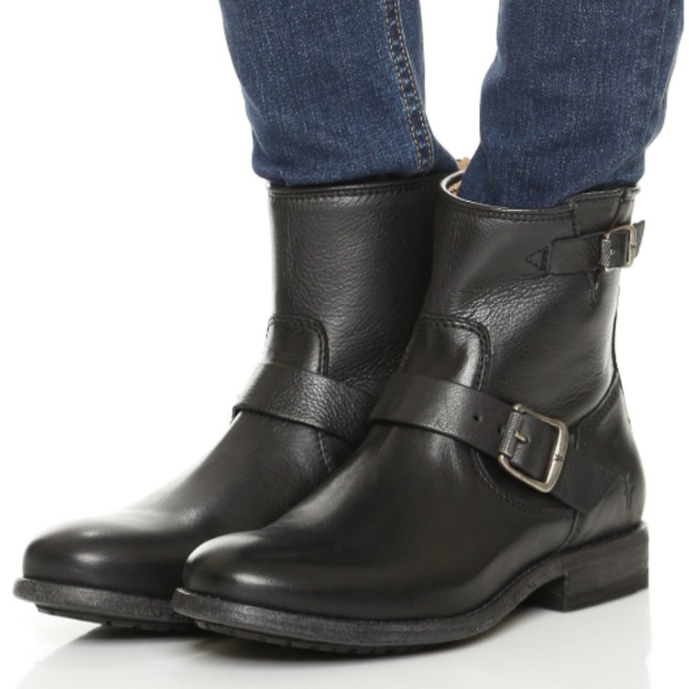 FRYE Tyler Engineer Leather Ankle Boots | Size 6